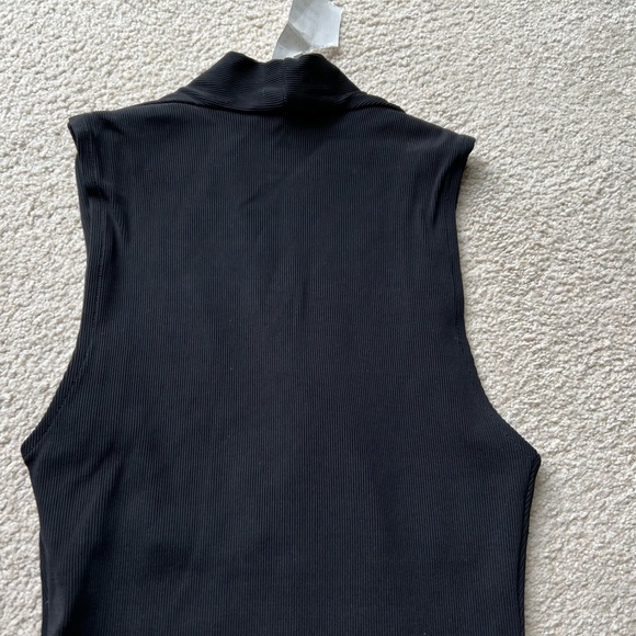 H&M TREND Black STRETCH BANDAGE BODYSUIT TOP  Tank Top Blouse Tee Sleeveless 6 - Picture 10 of 11